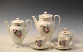 Porcelain Dish Set - porcelain, coral - 1810