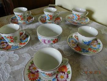 Cofee Set - white porcelain - Ditmar Urbach Czechoslovakia - 1930